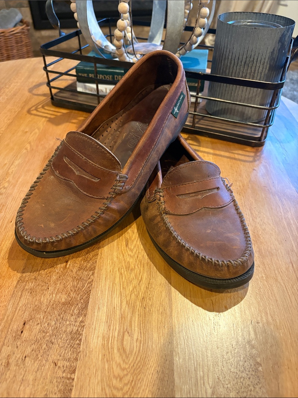 Vintage Eastland Leather Penny Loafers Made in USA (Freeport, Maine)